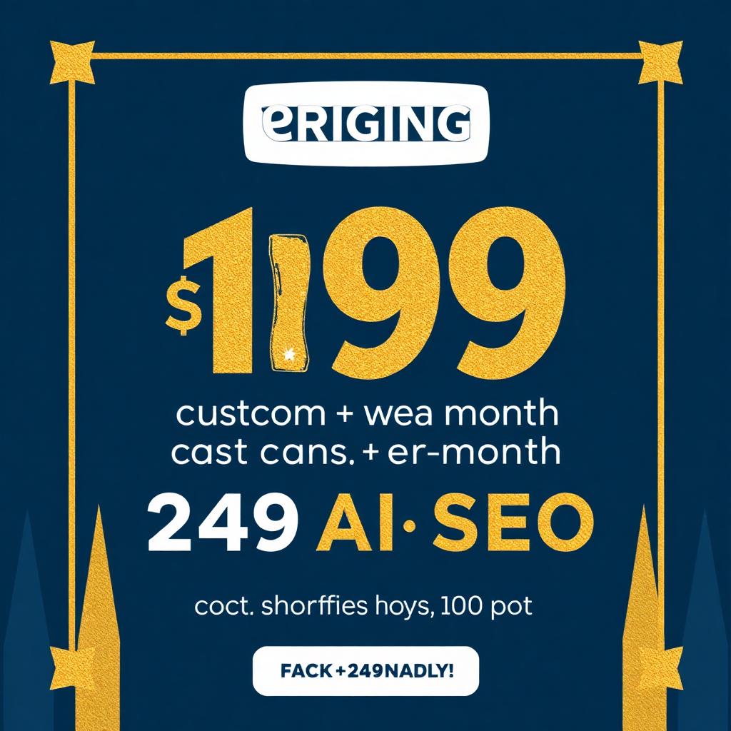 $199 web design and $249 monthly AI SEO offer for Louisiana construction and home service companies.